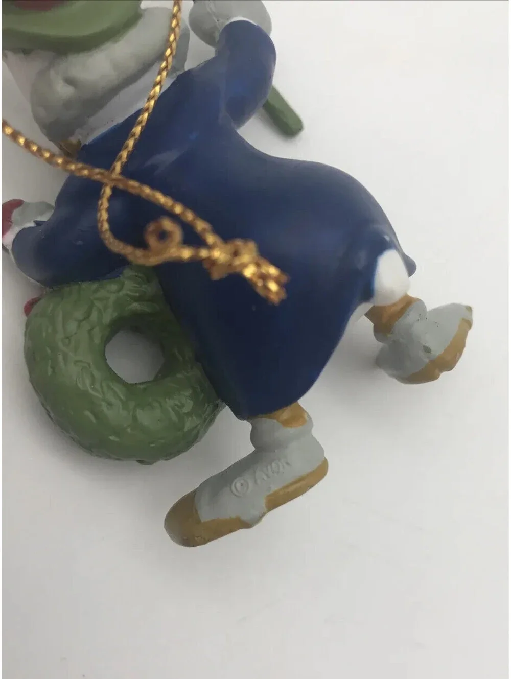 Scrooge McDuck Mickey Christmas Carol Ornament 2” PVC Figure Avon Disney Uncle
